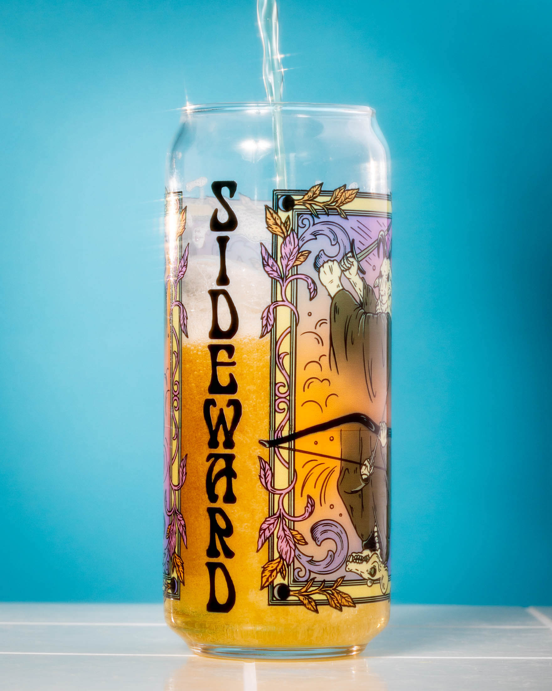 Sideward Brewing 4th Anniversary Pint Glass